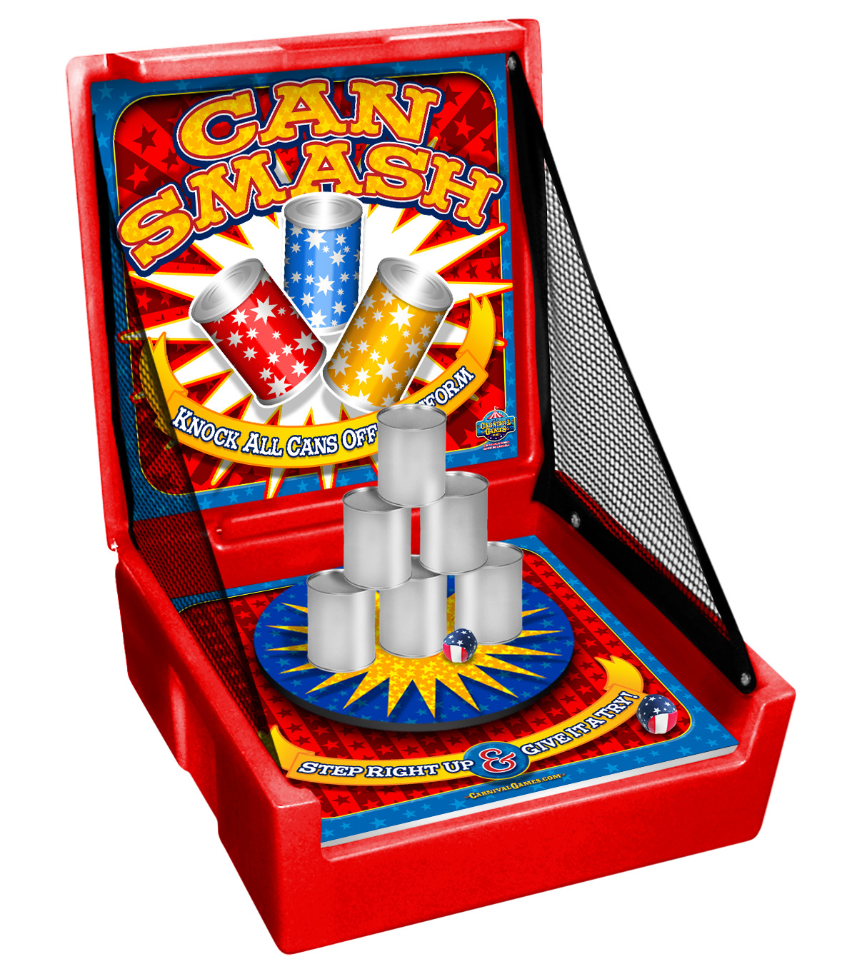 Can Smash carnival game rental in Hamilton, Ontario