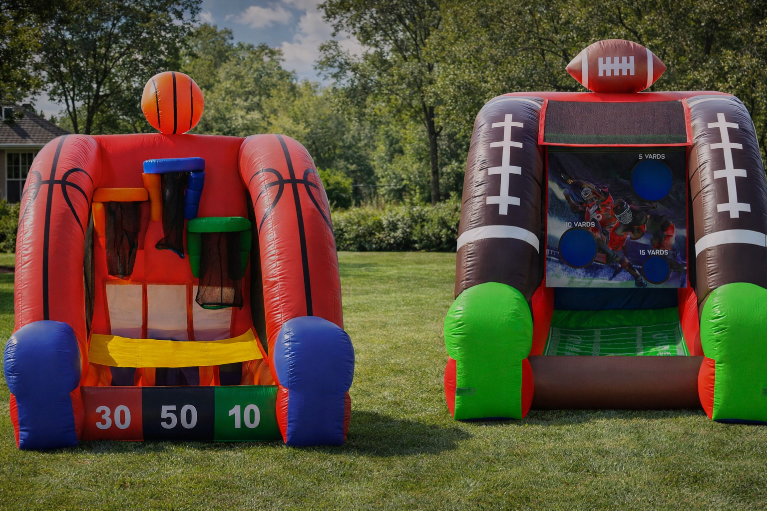 Inflatable game ready for a kids party