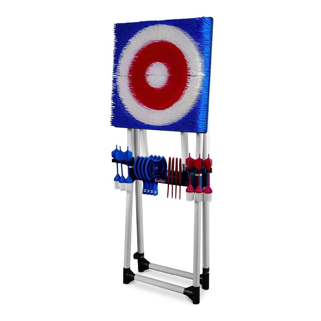 Kid-friendly axe throwing game for backyard parties