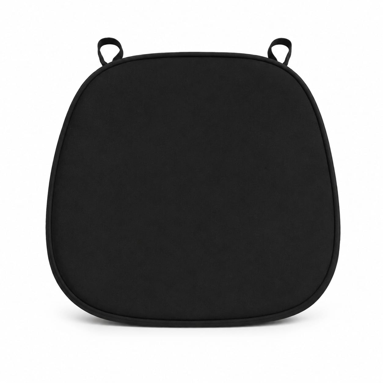 Black cushion add-on for Chiavari chair rentals with Velcro straps
