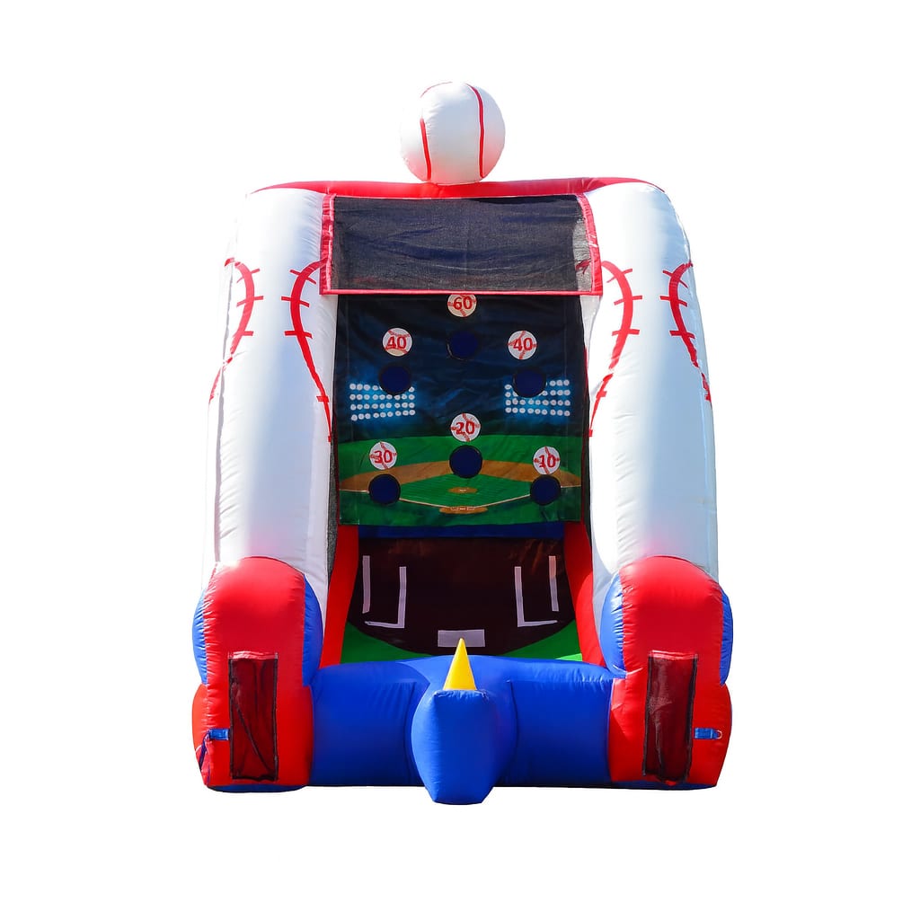 Inflatable Baseball Challenge interactive game rental for events in Hamilton, Ontario