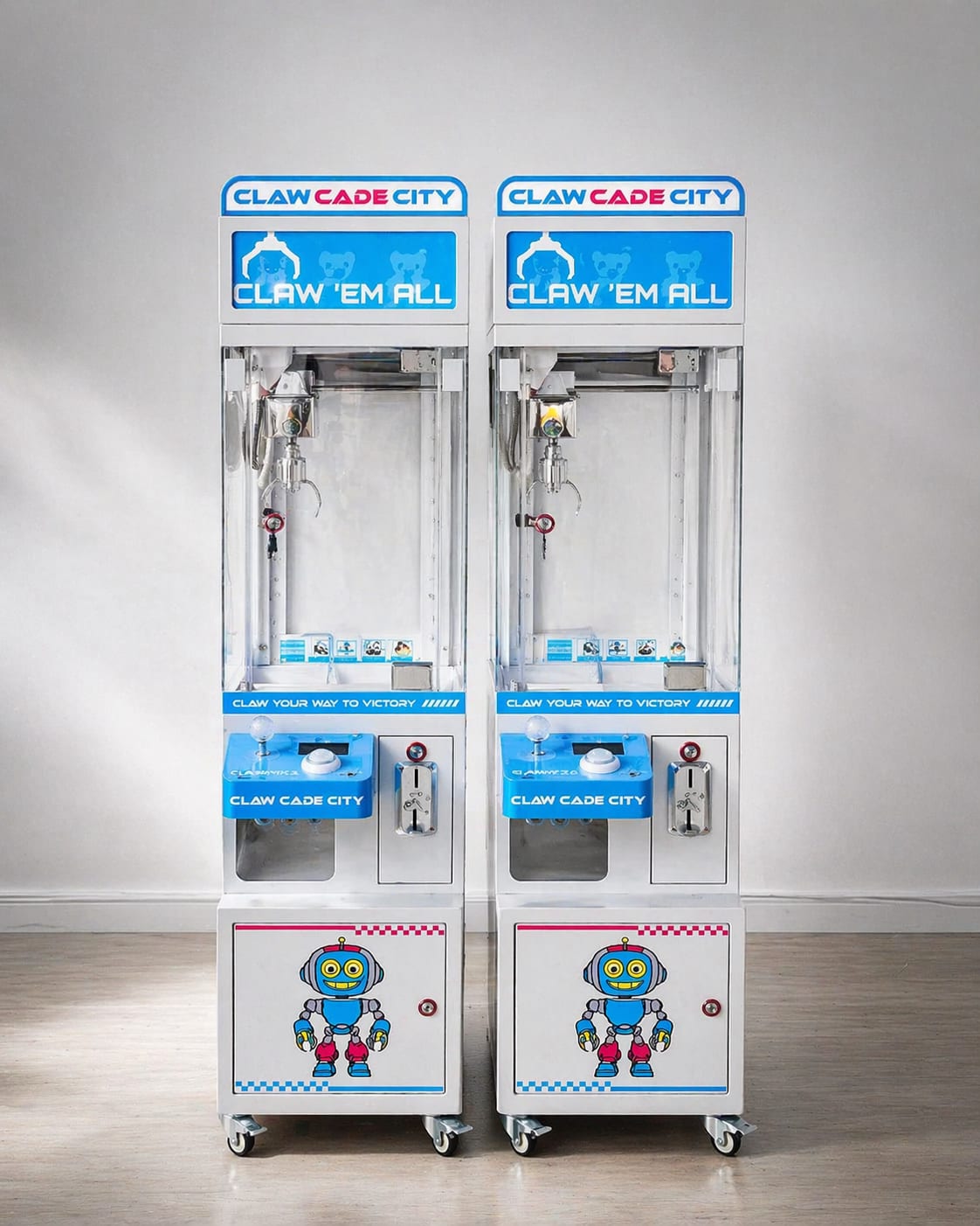 Two mini claw machines available for large event rental