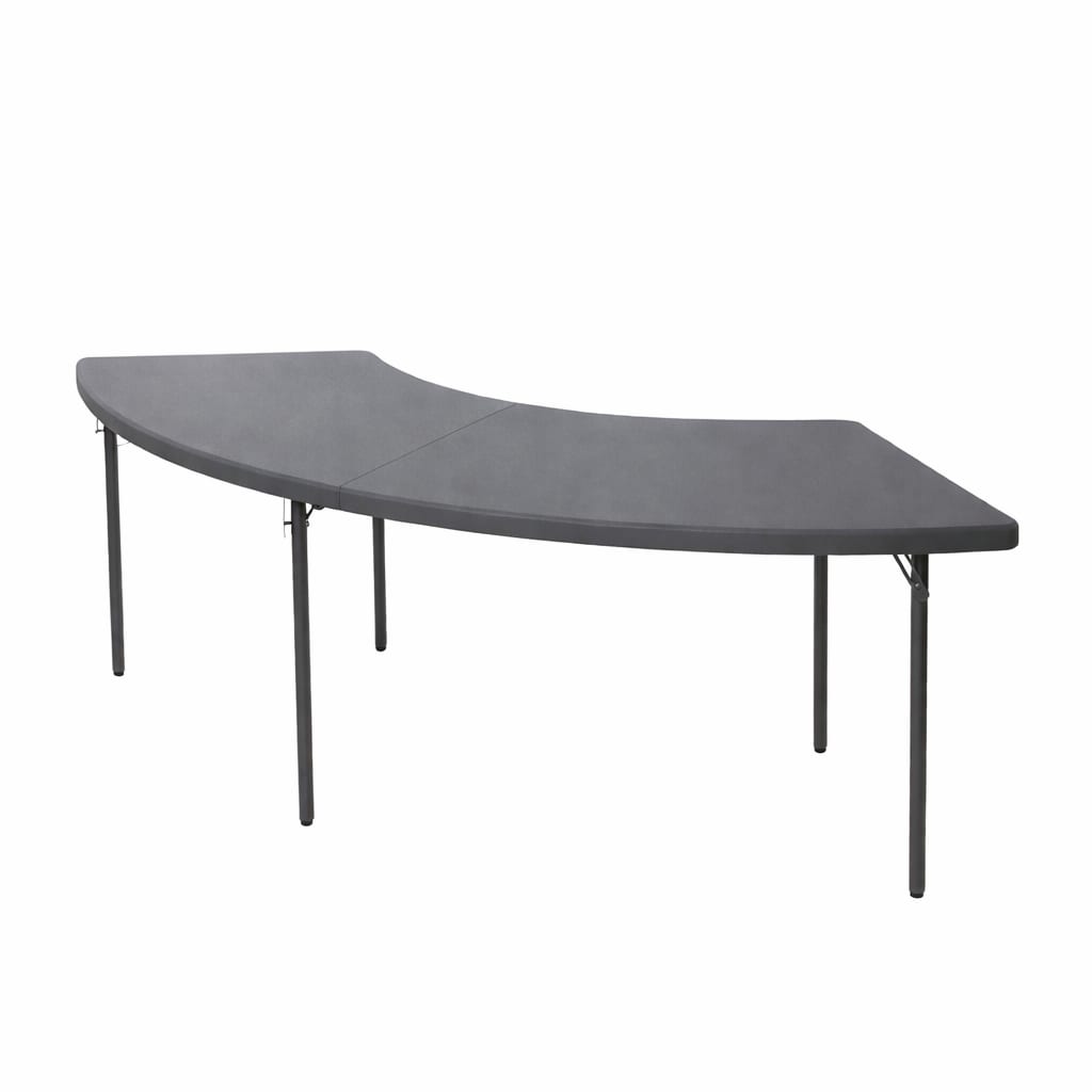 Curved serpentine moon table for weddings and banquets