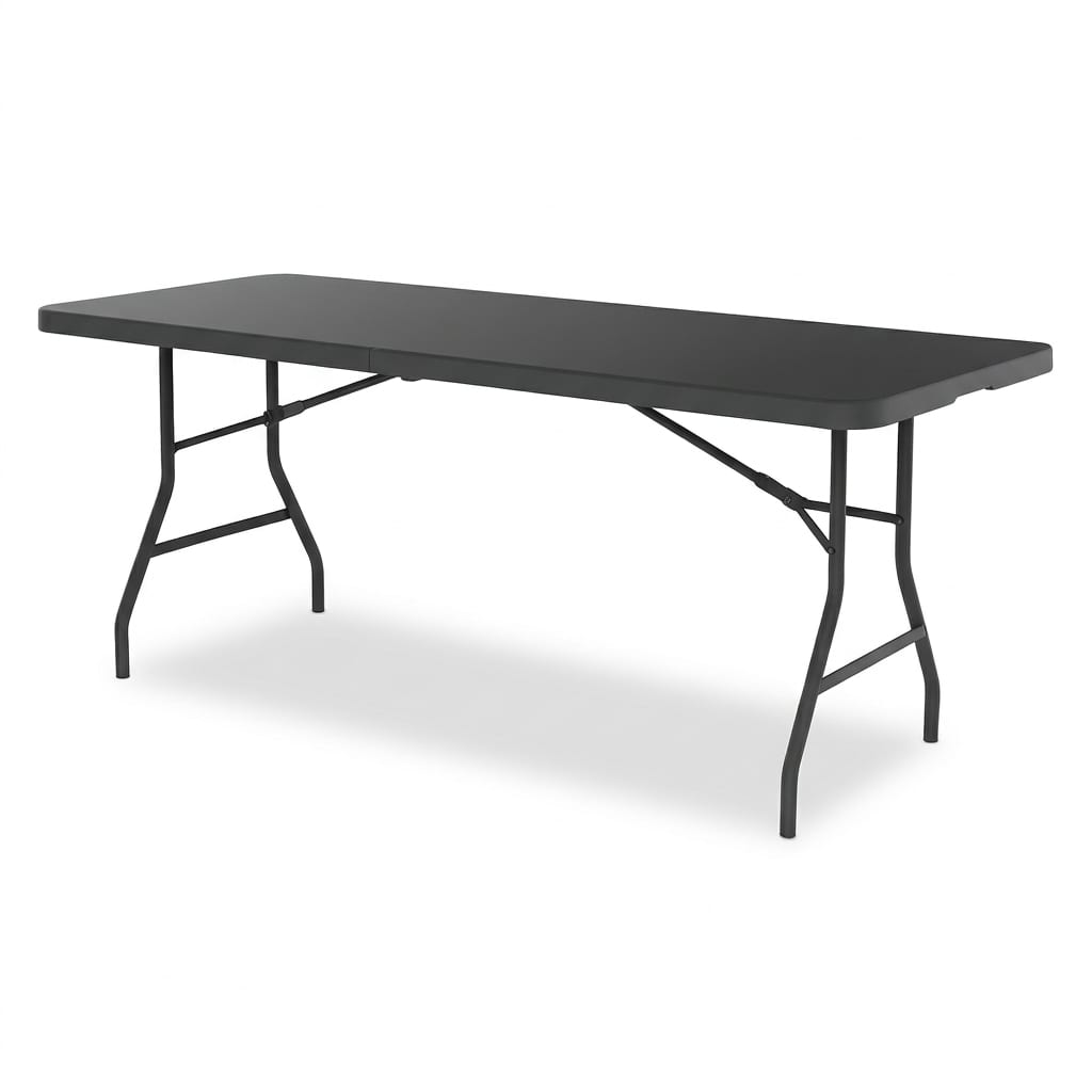 Six foot rectangular folding table for parties and events